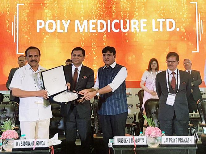 Наш поставщик Poly Medicure Ltd получил престижную государственную награду, как лучший поставщик медицинских изделий года