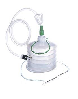 Набор для дренирования ран с емкостью дренажной гофрированной